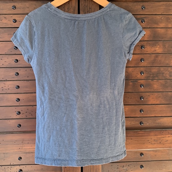 Gap blue-grey pocket tee in cotton knit - Picture 3 of 3